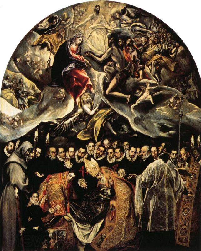 El Greco The Burial of Count of Orgaz Spain oil painting art